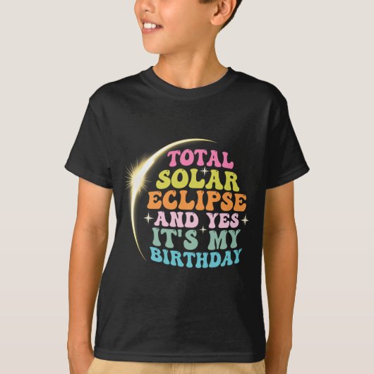 合計太陽のEclipseとYesIt#39;s誕生日Ap Tシャツ (正面)
