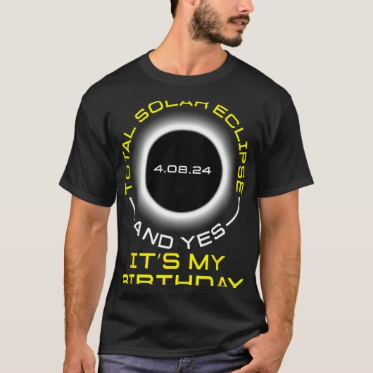 合計太陽のEclipseとYesIt#39;s誕生日Ap Tシャツ (正面)