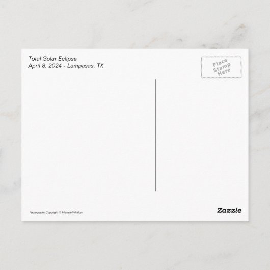 合計太陽のEclipseはがき ポストカード (裏面)