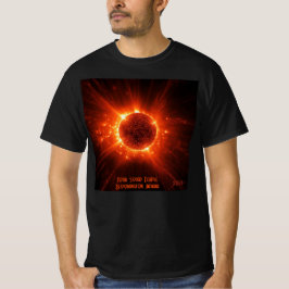 合計太陽のEclipse任意の文字と日付の追加ユニセックス Tシャツ