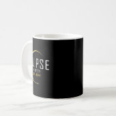 合計太陽のEclipse 2024オクラホマアメリカ総和 コーヒーマグカップ (正面左)