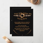 合計太陽のEclipse - 2024カスタム年メモカード ノートカード (正面/裏面インサイチュ)