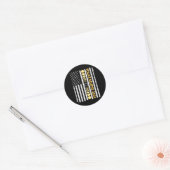 合計太陽のEclipse 2024全数相アメリカ合衆国 ラウンドシール (封筒)