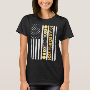 合計太陽のEclipse 2024全数相アメリカ合衆国 Tシャツ