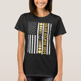 合計太陽のEclipse 2024全数相アメリカ合衆国 Tシャツ