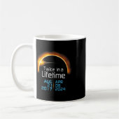 合計太陽のEclipse 2024 2017全体 コーヒーマグカップ (左)
