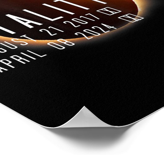 合計太陽のEclipse 2024 2017全体 ポスター (角)