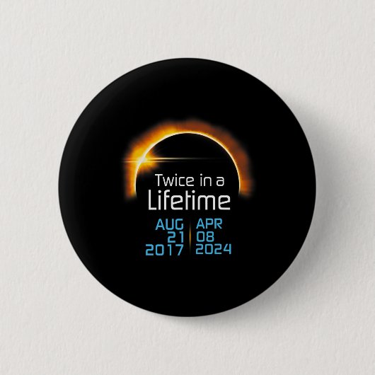 合計太陽のEclipse 2024 2017全体 缶バッジ (正面)