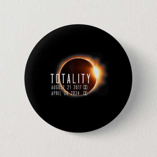 合計太陽のEclipse 2024 2017全体 缶バッジ (正面)
