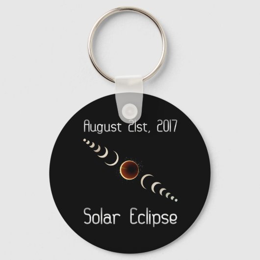合計太陽のEclipse 21 2017威厳があるキーチェーン キーホルダー (正面)