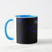 合計抽象芸術数学アートコーヒーマグ マグカップ (左)