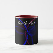合計抽象芸術数学アートコーヒーマグ マグカップ (中央)