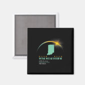 合計2024 太陽の Eclipse 2024 040824 V1 マグネット (正面/裏面)