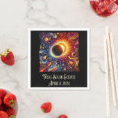 合計Eclipse 2024レトロGroovy 60の70のビデオ スタンダードカクテルナプキン (インサイチュ)