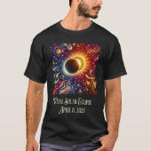 合計Eclipse 2024レトロGroovy 60の70のビデオ Tシャツ (正面)