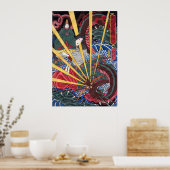 吉津屋火炎の竜ポスター ポスター (キッチン)