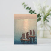 吉田博きらめく海日本の木 ポストカード (スタンド正面)