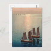 吉田博きらめく海日本の木 ポストカード (正面/裏面)