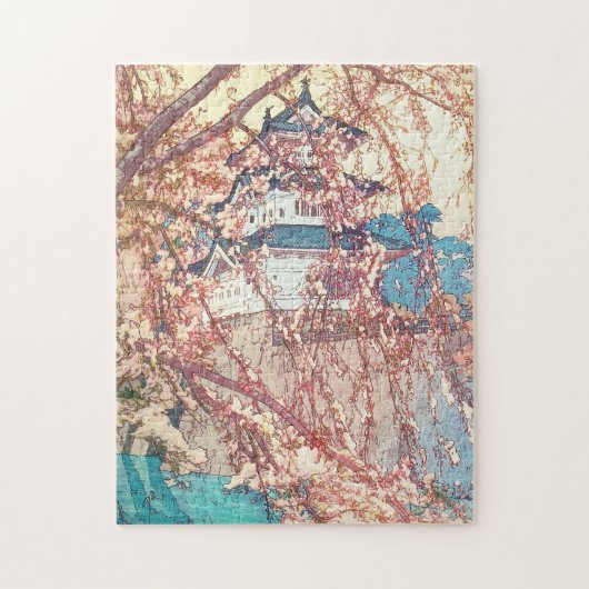 吉田弘前城さくらんぼツリー日本 ジグソーパズル (縦)
