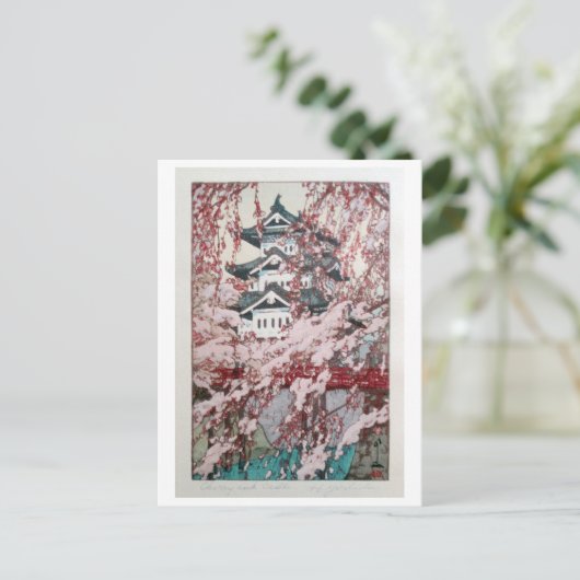 吉田弘前城のさくらんぼの花弘前城の桜 ポストカード (スタンド正面)