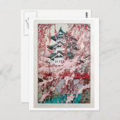 吉田弘前城のさくらんぼの花弘前城の桜 ポストカード (正面/裏面)