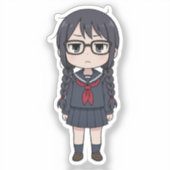 吉田早希ちびキャラ ダークマンガアート シール (正面)