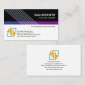 吊りケーブル建物柱エンジニアリング 名刺 (正面/裏面)