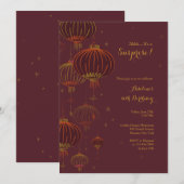 吊りランタン招待状 招待状 (正面/裏面)