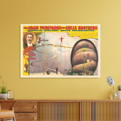 吊り下げケーブルとスパイラルランプで演奏する人 キャンバスプリント (インサイチュ (リビング))