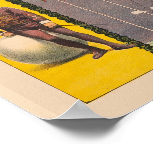 吊り下げケーブルとスパイラルランプで演奏する人 ポスター (角)