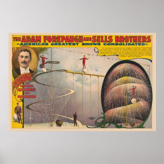 吊り下げケーブルとスパイラルランプで演奏する人 ポスター (正面)