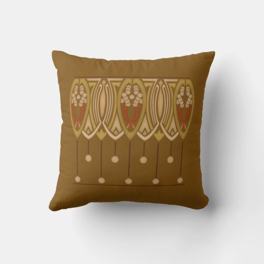 吊り下げ式のステンシル枕 クッション (裏面)