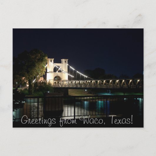 吊り橋はがき(文字付) ポストカード (正面)