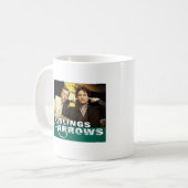 吊り鎖および矢のマグ コーヒーマグカップ (正面左)