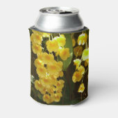 吊るされた黄色のラン 熱帯の花 缶クーラー (缶裏面)