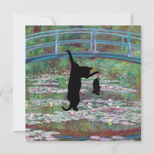 吊るされた黒猫とネズミ (正面)