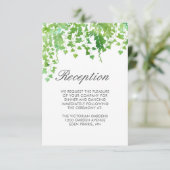 吊るしグリーンの結婚式披露宴インフォカード 招待状 (スタンド正面)