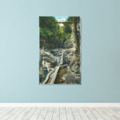 吊橋の見解 キャンバスプリント (インサイチュ (ウッドフロア))