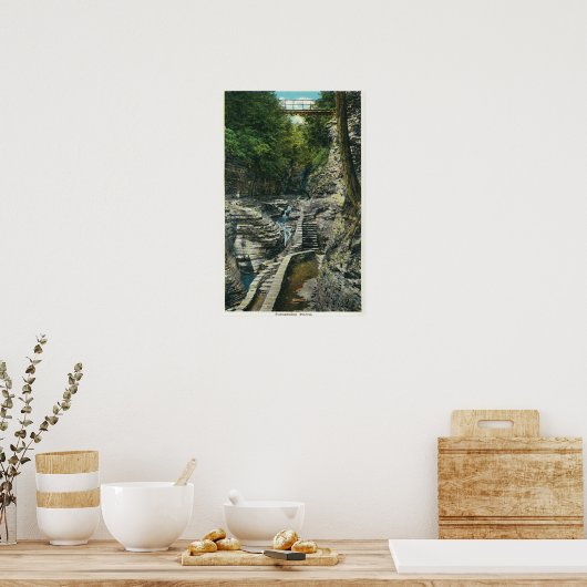 吊橋の見解 ポスター (キッチン)