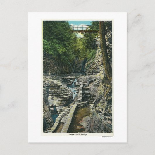 吊橋の見解 ポストカード (正面)