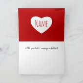 同おもしろいじことが嫌いで嬉しいバレンタインデー シーズンカード (内部)