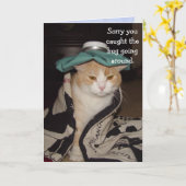 同おもしろい僚に良くなる カード (黄色い花)