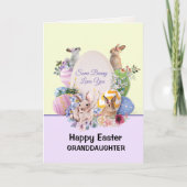 同じおもしろいバニーはあなたを愛している、ハッピーイースター シーズンカード (正面)