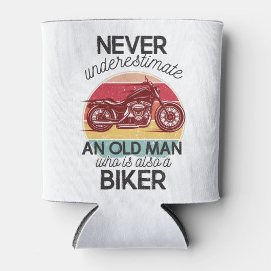 同じくバイクもしくは自転車に乗る人である老人を過小評価してはいけない 缶クーラー (正面)