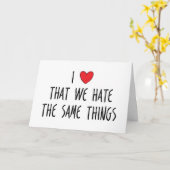 同じことが嫌いで愛してる、バレンタイン カード (黄色い花)