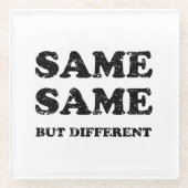 同じだが違う ガラスコースター (正面)