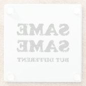 同じだが違う ガラスコースター (裏面)