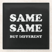 同じだが違う ガラスコースター (正面)