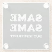 同じだが違う ガラスコースター (裏面)