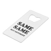 同じだが違う クレジットカード栓抜き (裏面アングル)